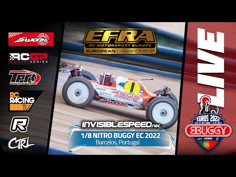 EFRA 1/8th Nitro Buggy Euros 2022 - Friday Qualifying and Lower Finals LIVE!