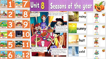 CONNECT primary 3 unit 8 🌧️🌞💨🌈 Seasons of the year 🌎flashcards 2022  حصريا نصوص الأستماع