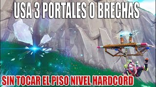 Fortnite Usa 3 Portales Brechas O Grietas Nivel Hardcord Imposible Sin Tocar El Piso