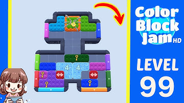Color Block Jam Level 99 Solution Walkthrough