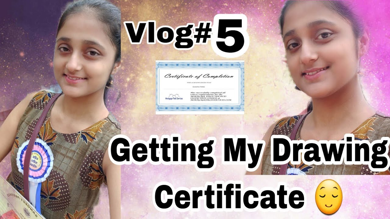 Getting My Drawing Certificate 🥳 [Vlog#5] - YouTube