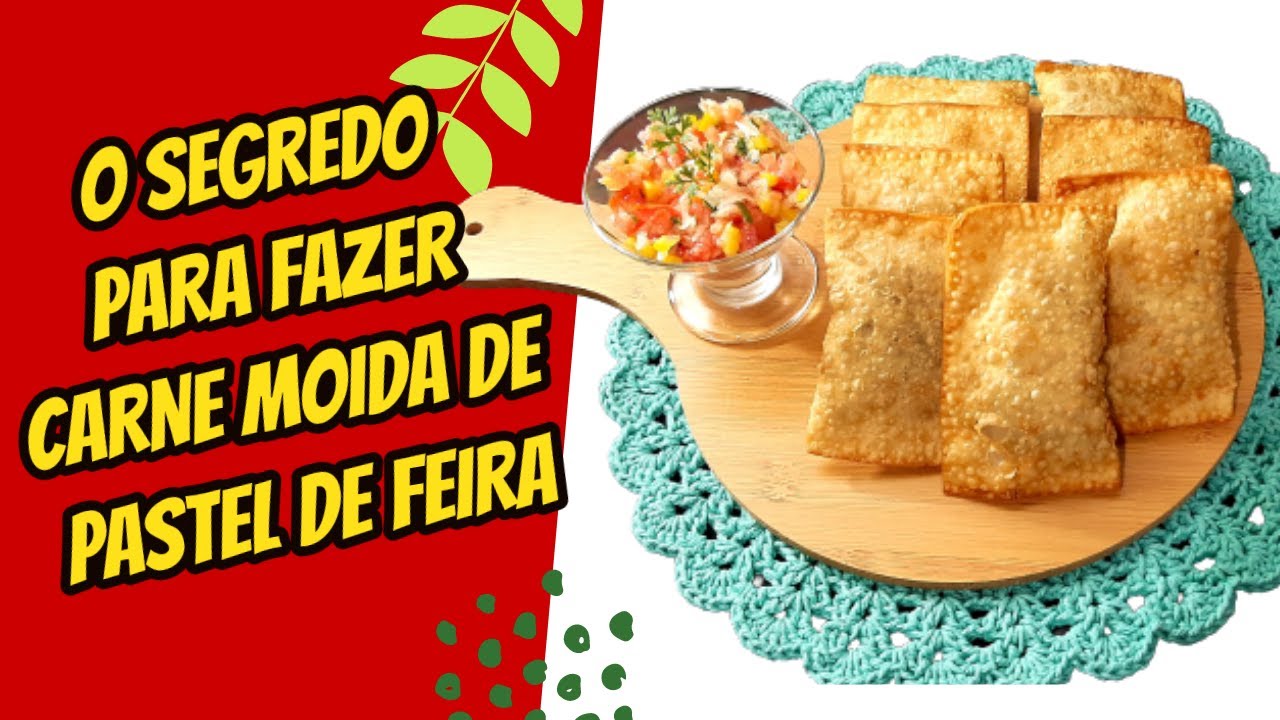 O SEGREDO PARA FAZER CARNE MOIDA DE PASTEL DE FEIRA | HOW TO MAKE ...
