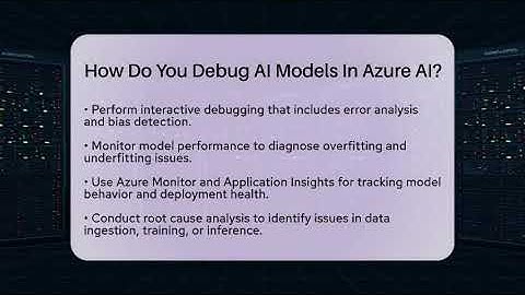 How Do You Debug AI Models In Azure AI? - AI and Machine Learning Explained