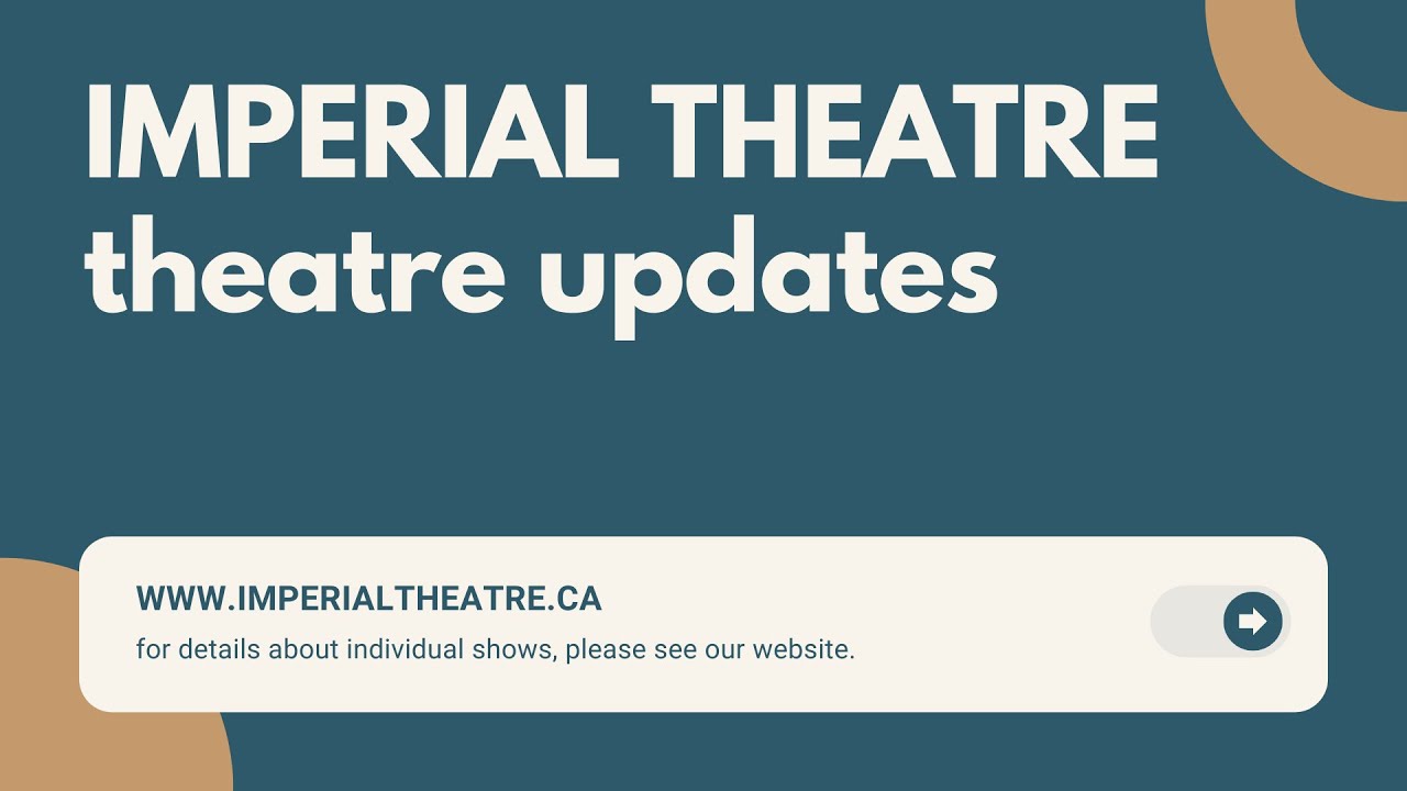 Imperial Theatre Response to COVID-19 | Update April 24