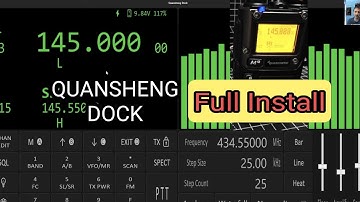 FULL INSTALL - QUANSHENG DOCK - UV-K5,K6 - HOME BASE DOCKING STATION (channel editor & spectrum)