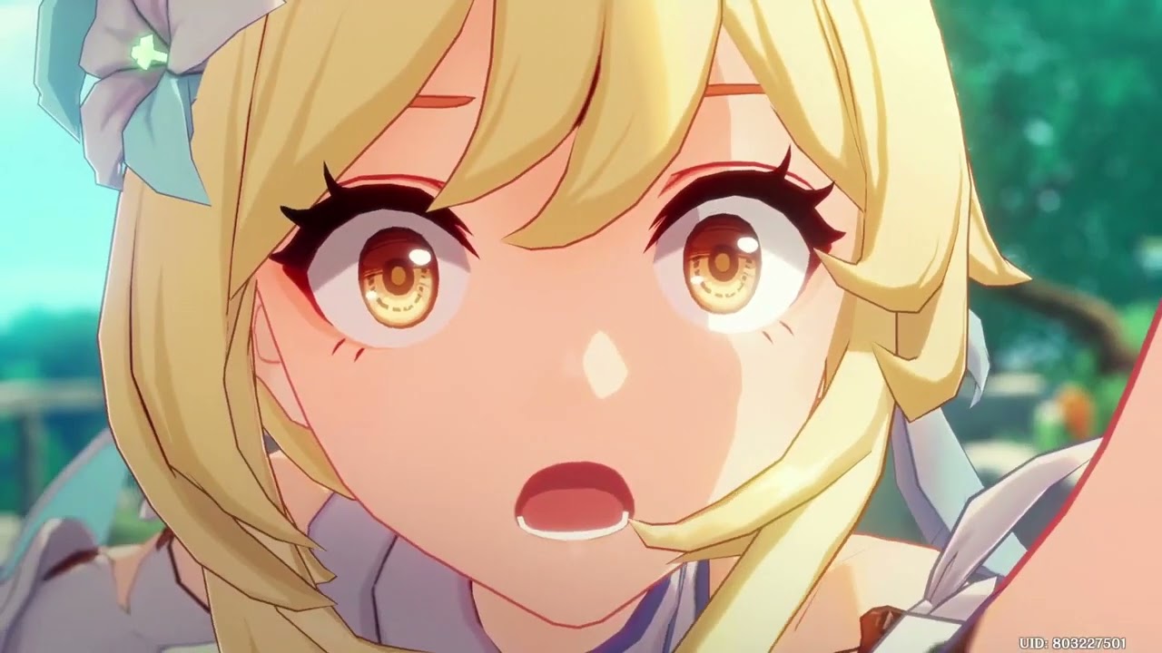 LUMINE SHOCKED FACE GENSHIN IMPACT CUTSCENE