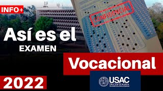 😱ASÍ es el VOCACIONAL USAC   TIPS | ADMISIONES USAC 2022