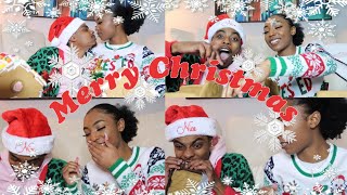 Gingerbread House &amp;Ugly Sweaters Challenge (HILARIOUS) ft. Boyfriend | VLOGMAS