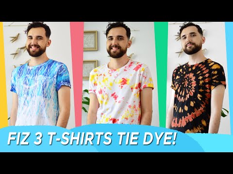 Vídeo: 3 maneiras de fazer tinta tie-dye