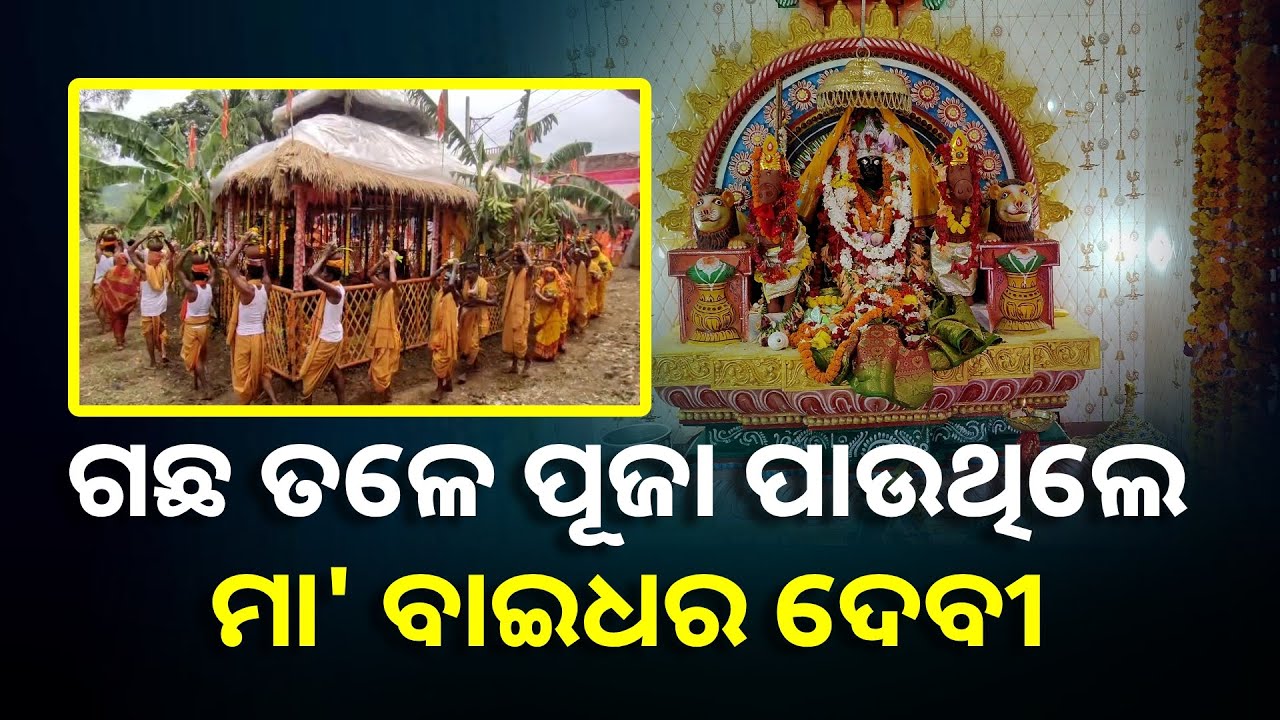 ଦୀର୍ଘ ବର୍ଷର ଅପେକ୍ଷା ପରେ ନୂତନ ମନ୍ଦିରରେ ପୂଜା ପାଇଲେ ମା' ବାଇଧର ଦେବୀ || Knews Odisha