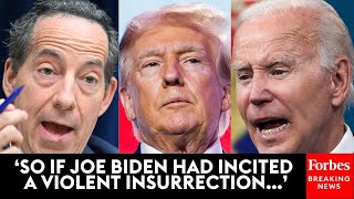 Jamie Raskin Tears Into House GOP Who Support Impeaching Biden— But Not Trump For Jan. 6