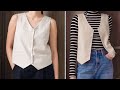 DIY Women&#39;s Riversible Vest | How To Make A Vest | DIY Sewing Project Tutorial