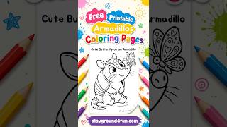 Free Armadillos Coloring Pages