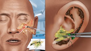 ASMR Animation Help The Rock clean his ears | WOW Brain Kr Super Satisfyingvideo