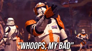 Commander Cody Eliminates The Wrong Target