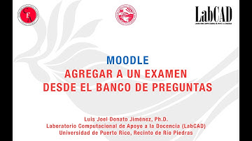 Moodle- Examen: preguntas desde el banco de preguntas