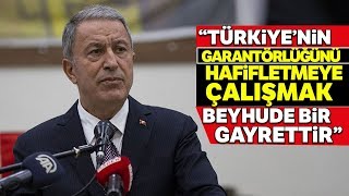 Savunma Bakanı Akar Türkiye, Kıbrıstaki Garantörlüğünü En Etkin Şekilde Kullanacaktır