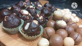 Macadamia & hazelnut chocolate mini cup|| winter treat ||Chocolate Covered Macadamias & hazelnut