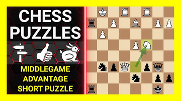 Chess Puzzles to Practice. Themes: Middlegame, Advantage, Short puzzle. Learn Chess