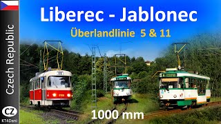 【4K】LIBEREC-JABLONEC TRAM - R.I.P. 1000mm (2021)