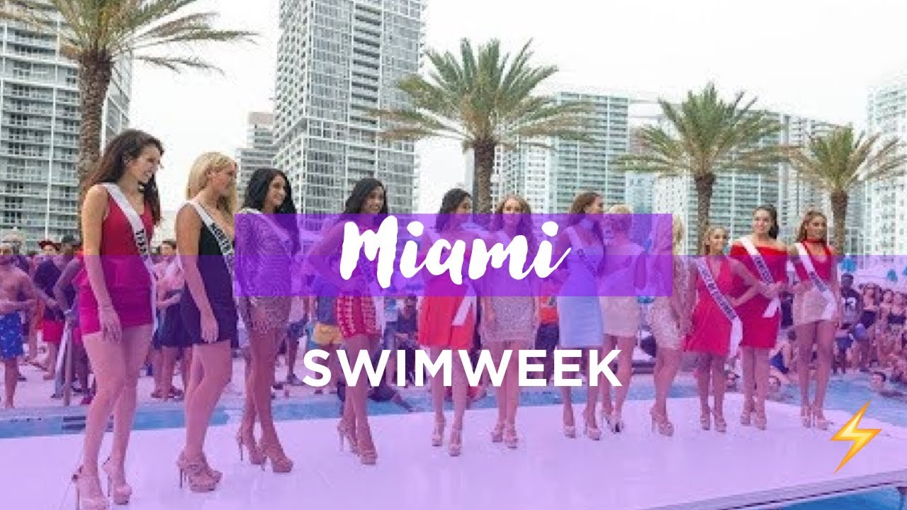 MIAMI PARTYing with MIAMI SWIM WEEK Models YouTube