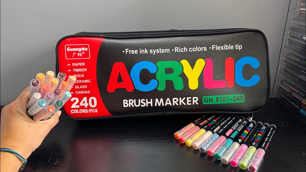 Guangna Acrylic Paint Markers 240 Set Review