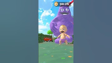 RAINBOW GRIMACE : FIND DADDY - GAME ESCAPE MOBILE ANDROID,IOS #SHORTS #grimaceshake #BABY #gameplay
