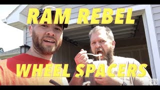Ram Rebel Wheel Spacers Install, EASY How to and Looks AMAZING!!