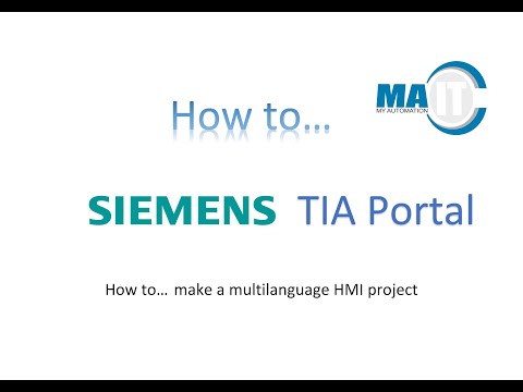 How to... make a multi language HMI project in Siemens TIA Portal