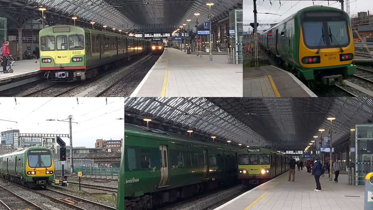 Rush Hour Train Services at Dublin Pearse Street 10/4/2022
