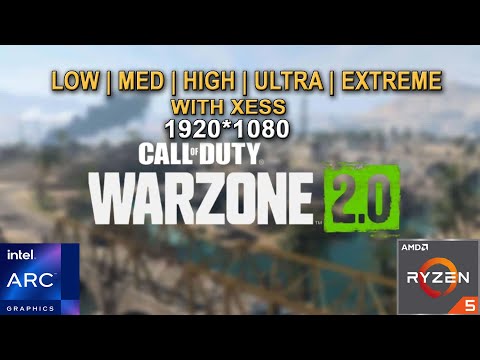 Call of Duty : Warzone 2 - Intel Arc A750 + Ryzen 5 3600 | All setting 1080P with Xess