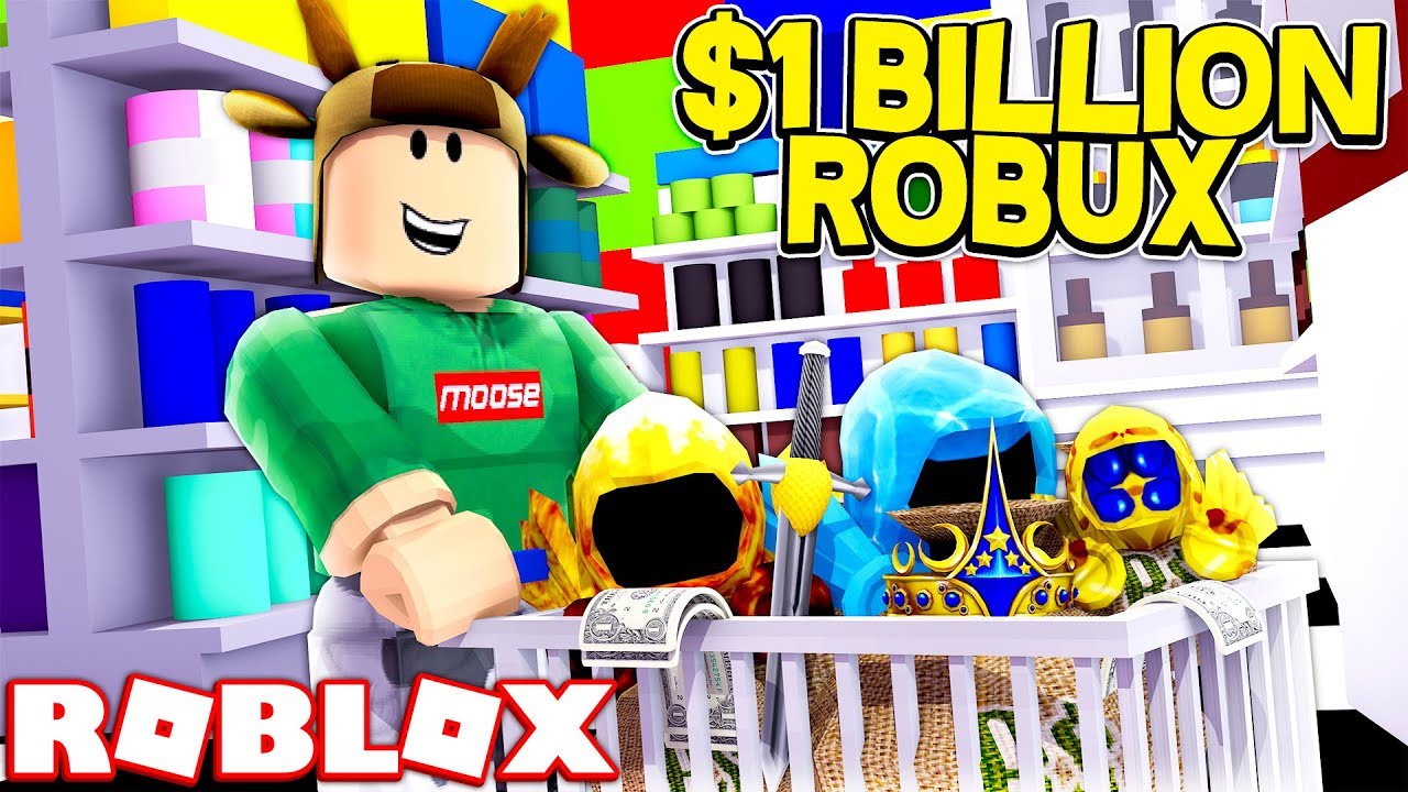 Roblox Shopping Simulator Spending 1 Billion Robux On Rare Items Youtube - roblox shopping spree billion robux