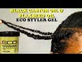 How to Mini Twist Natural Hair With Eco Styler Castor Oil & Flaxseed Oil Gel ✔️Jah-nette
