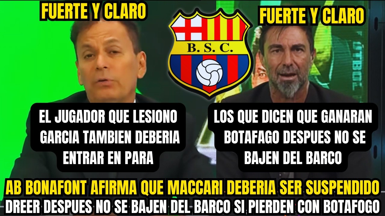 ⚠️ ESCÁNDALO EN BARCELONA SC AB BONAFONT PIDE SUSPENSIÓN Y CALIENTA DUELO CON BOTAFOGO