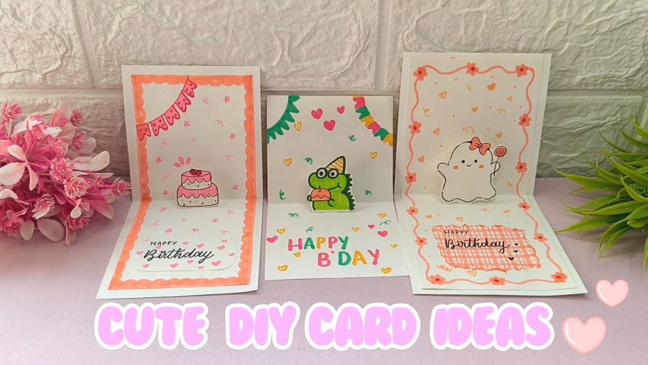 Cute DIY Birthday Card ideas 💌Step by Step Making - YouTube