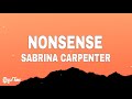 Sabrina carpenter  nonsense sped up lyrics