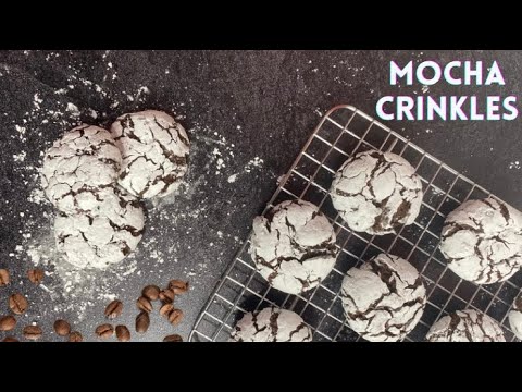 MOCHA CRINKLES  Fudgy Mocha Crinkle Cookies