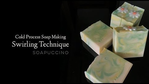 Chopstick Swirl Technique - Making Cold Process Soap with SOAPUCCINO