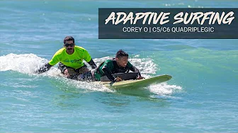 Quadriplegic Surfs in Hawai'i (with plenty of help) | AccesSurf