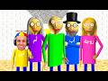 المدرس الشرير بولدي احضر عائلته باكملها الى المدرسة Baldi Basics Family 