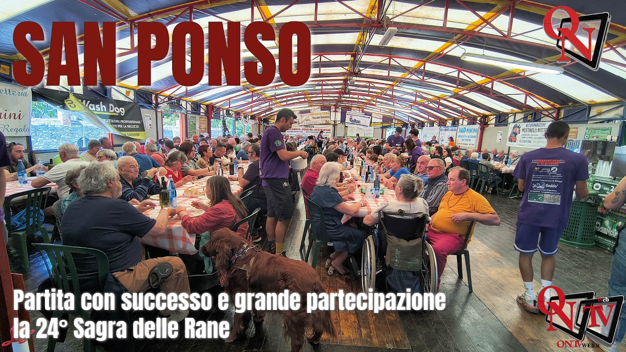 SAN PONSO - Partita con successo e grande partecipazione la 24° Sagra delle Rane