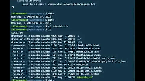 Shell script to schedule job without crontab