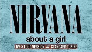 Video thumbnail of "Nirvana - About A Girl (Live & Loud version - backing track for guitar, Standard Tuning)"