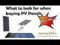 Brief guide on buying solar panels