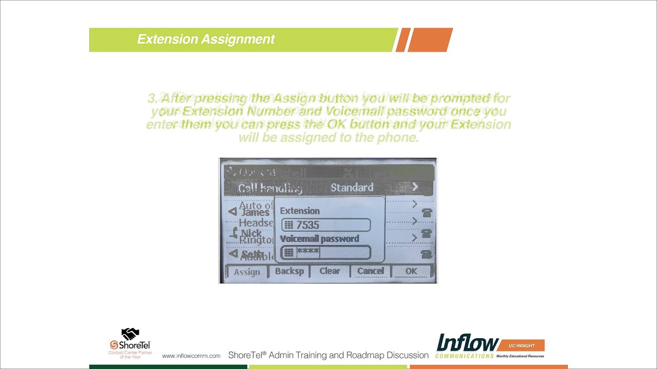 shoretel extension assignment