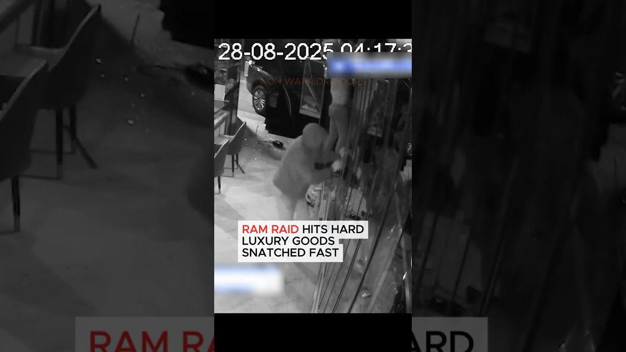 Smash-and-Grab Caught on Camera: $100K Luxury Store Raid in Minutes  #robbery #crime #crimenews