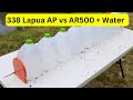 338 lapua tungsten core vs ar500 and water bottles with thekentuckypatriot