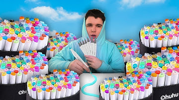 I Found The Best Copic Marker Alternative ?! 🎨 (OHUHU MARKERS)