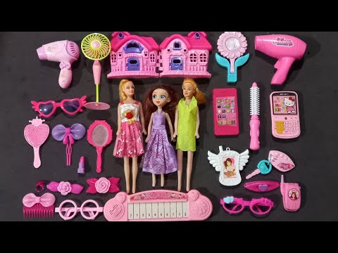6 Minutes Satisfying w/ Unboxing sofia the 1st & amazing Barbie dolls | dollhouse | pink makeuptoys
