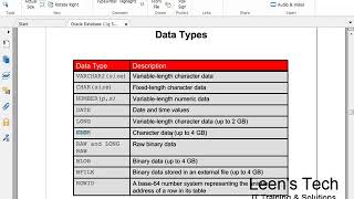 SQL 11g Tutorial in Bangla # 46 Data types